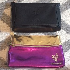 Lot of 2 Younique Makeup Bags